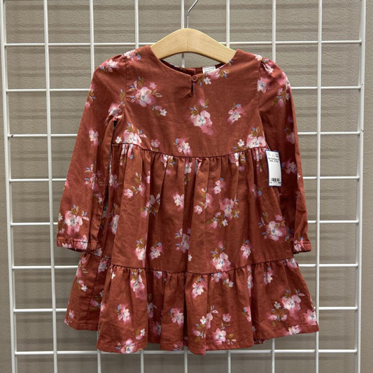 Osh Kosh Floral LS Dress - 2T