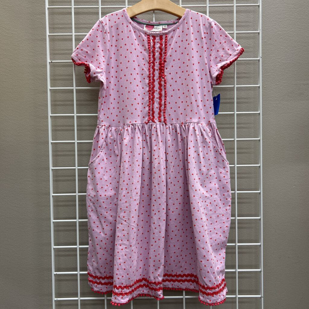 Mini Boden Heart SS Dress - 11/12