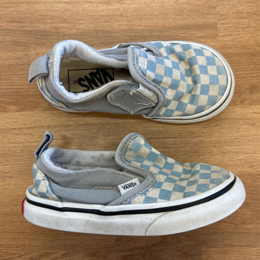 Vans Blue Check Sneakers (wear) - 7