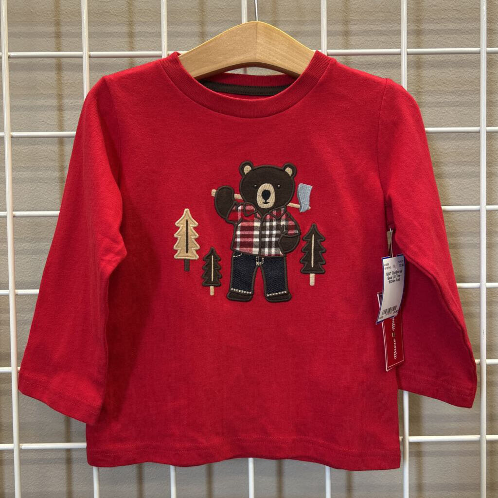 NWT Gymboree Bear LS Tee - 18/24m
