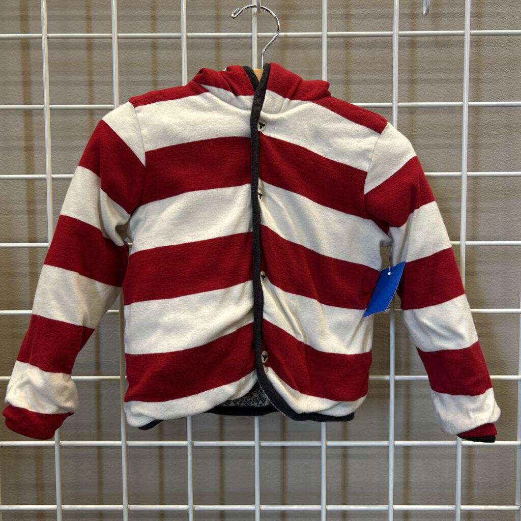Burt's Bees Striped Soft Jacket - 24m