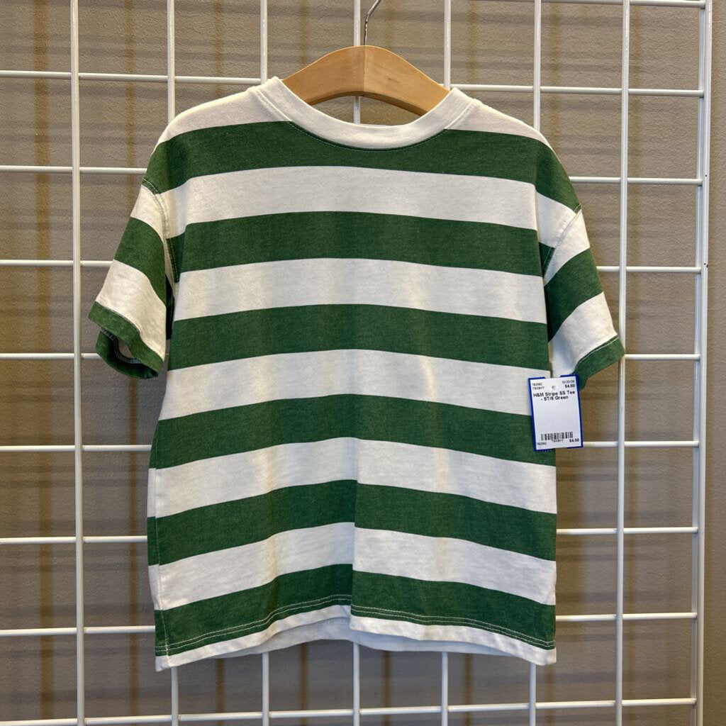 H&M Stripe SS Tee - 5T/6