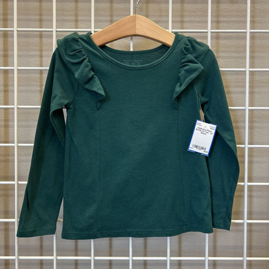 Children's Place Ruffle LS Tee - 3T
