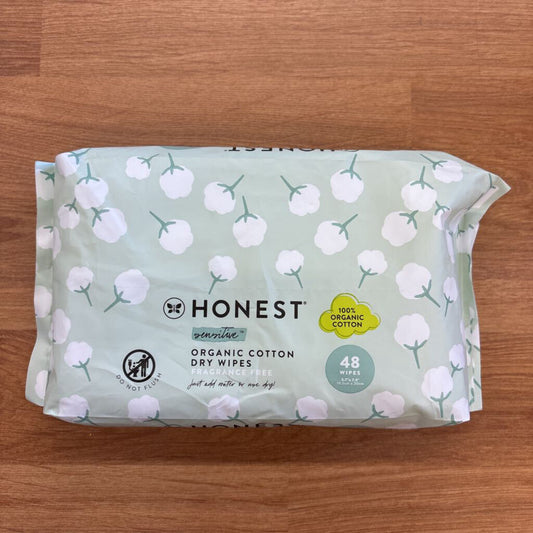 NEW Honest Organic Cotton Dry Wipes