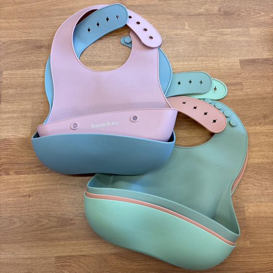 Set of 5 Silicone Bibs