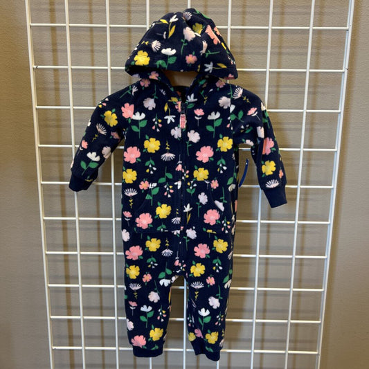 Carter's Fleece Hoodie Coverall - 9m