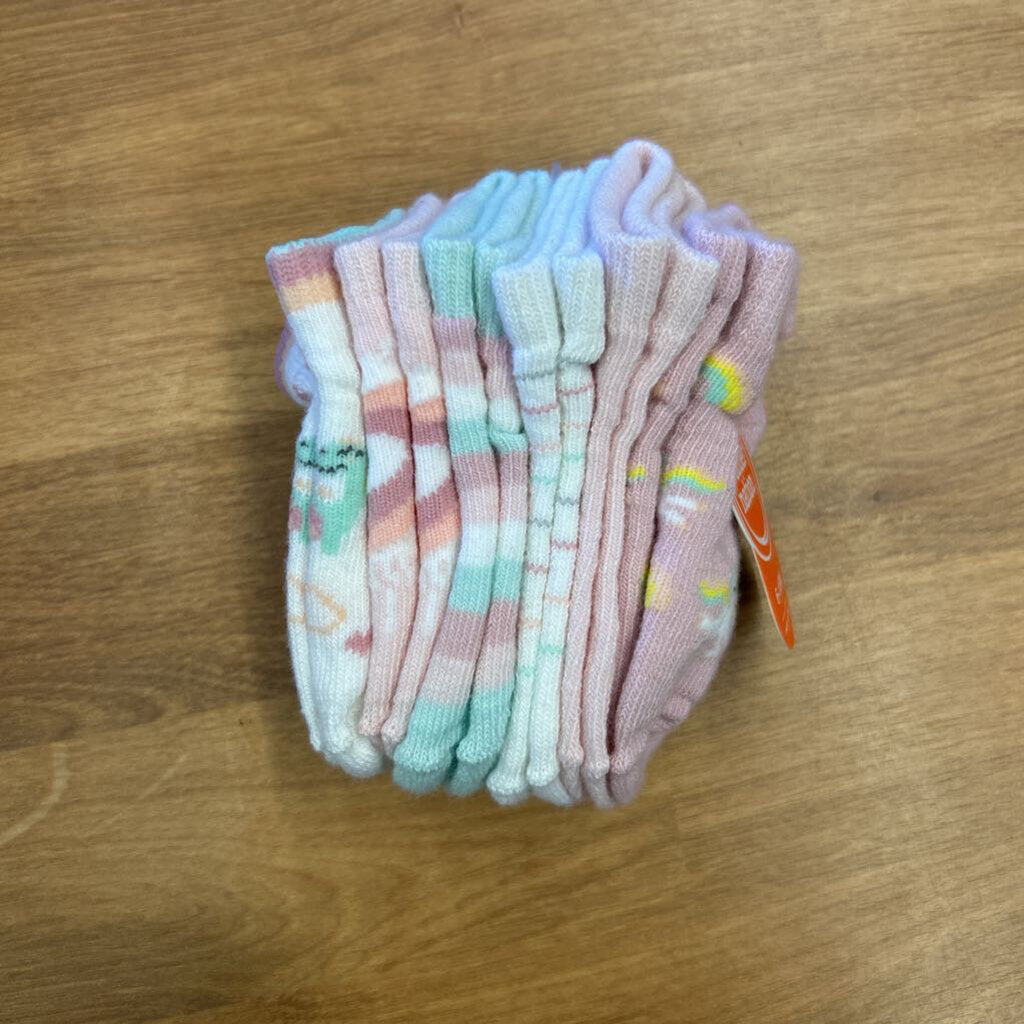 NEW Wonder Nation Ankle Socks 6 Pair - 6/18m
