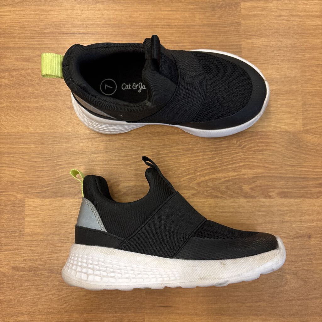 Cat & Jack Black Slip On Sneakers - 7