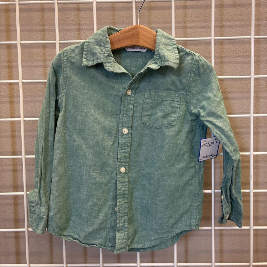 Janie & Jack LS Button Up Top - 3T