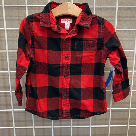 Cat & Jack LS Button Up - 2T