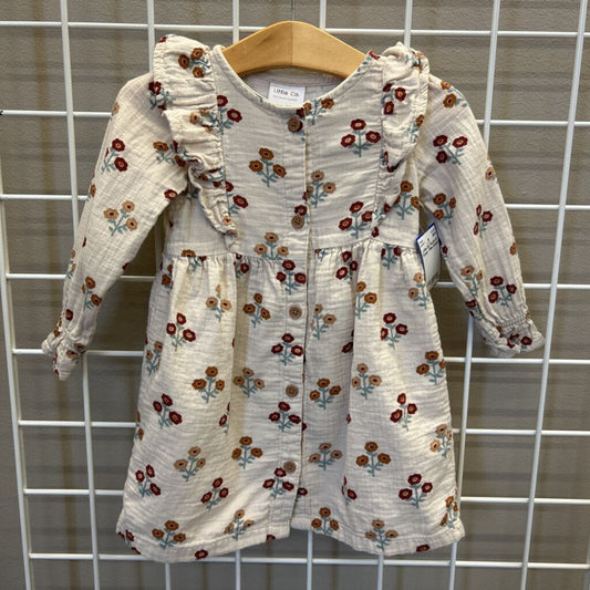 Little Co. Floral LS Dress - 24m