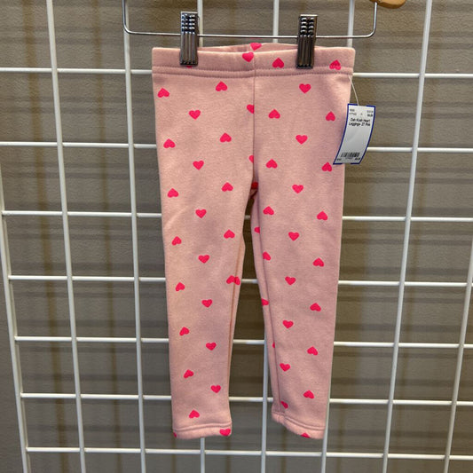 Osh Kosh Heart Leggings- 2T