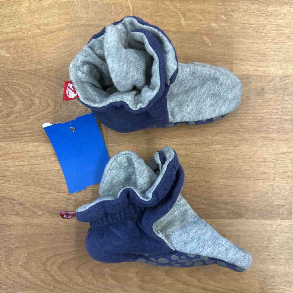 Zutano Grey Booties - 18m