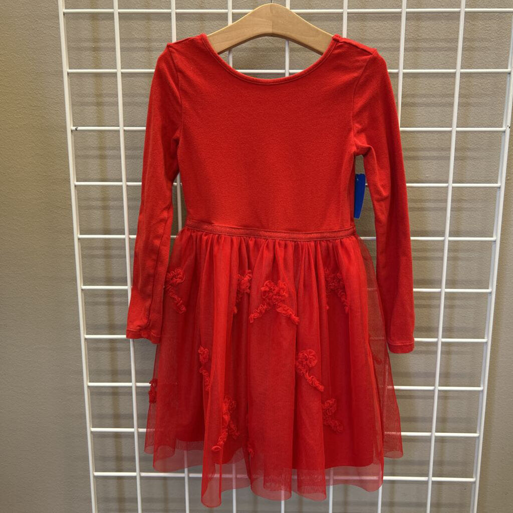 H&M Bow Tulle LS Dress - 5T/6