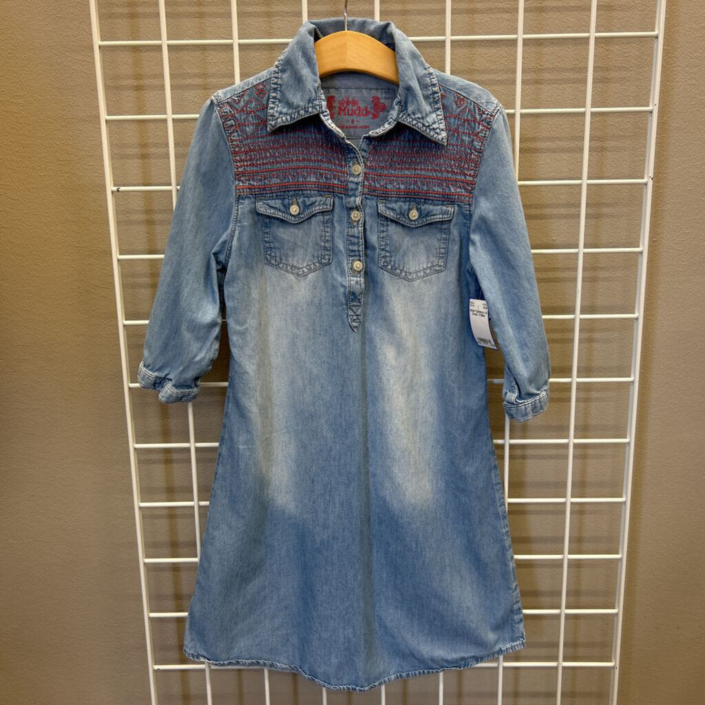 Mudd Chambray LS Dress - 8