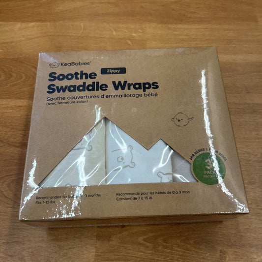 NEW Kea Babies Soothe Swaddle Wraps 3 Pack