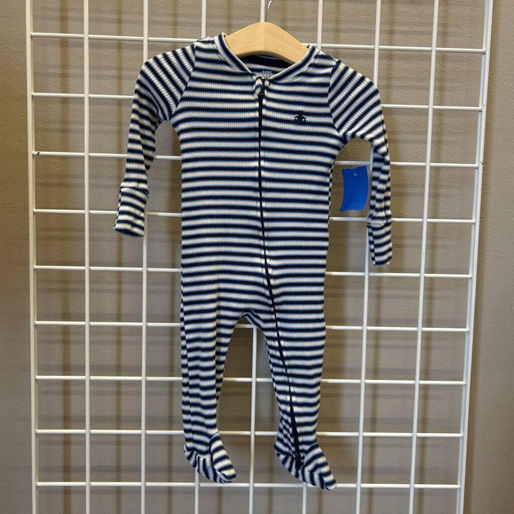 Baby Gap Ribbed Stripe Zip Sleeper - 6/9m