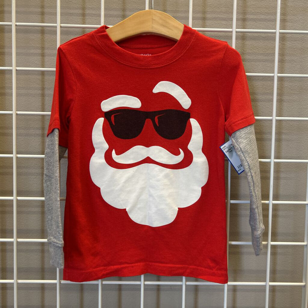 Carter's Santa LS Tee - 3T