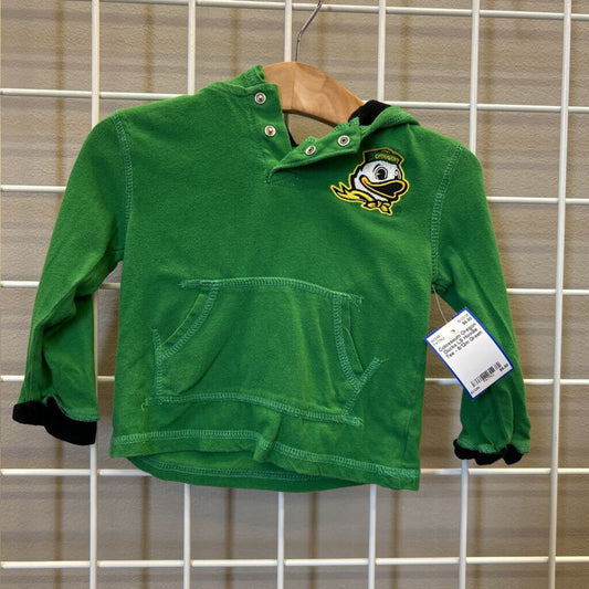 Colosseum Oregon Ducks LS Hoodie Tee - 6/12m
