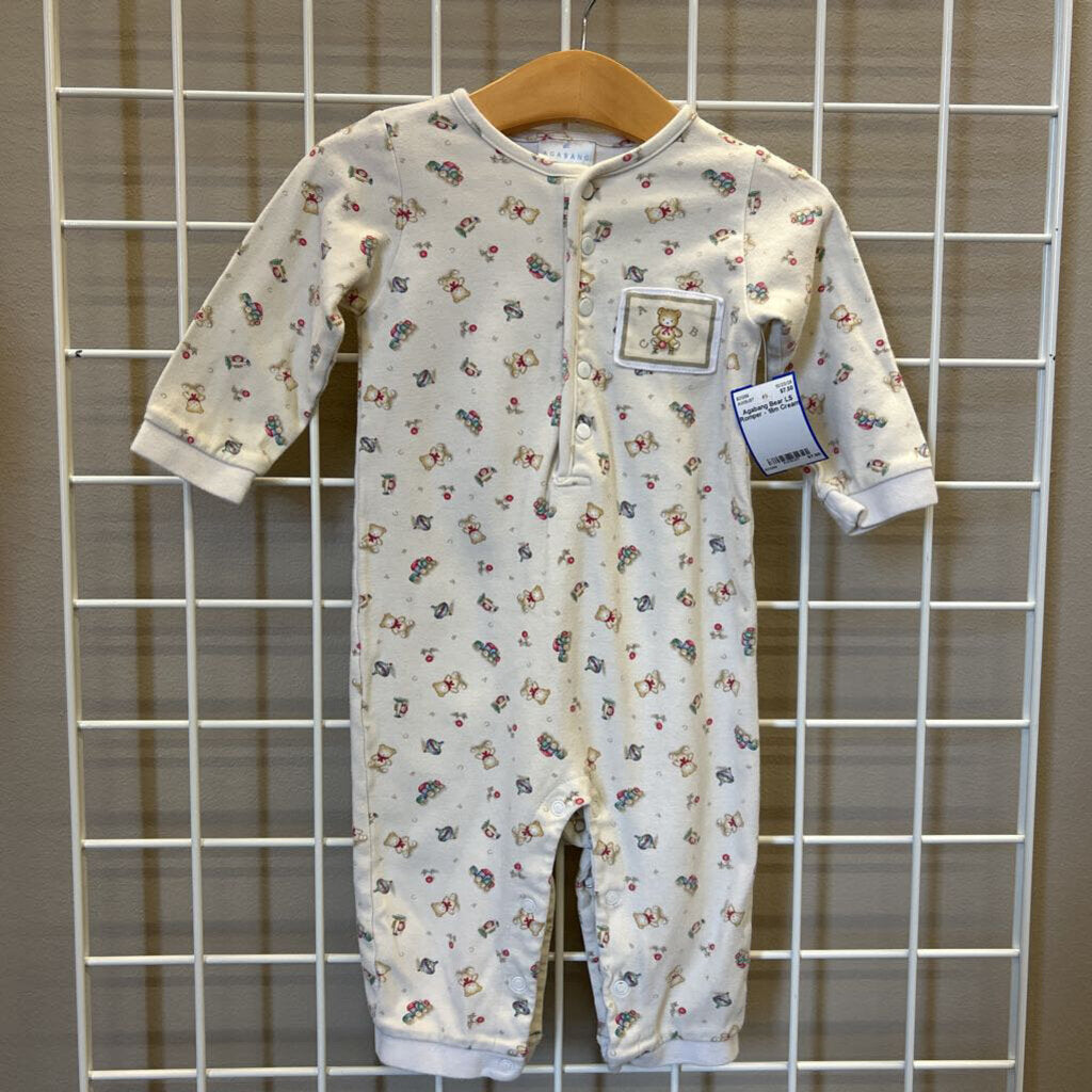 Agabang Bear LS Romper - 18m