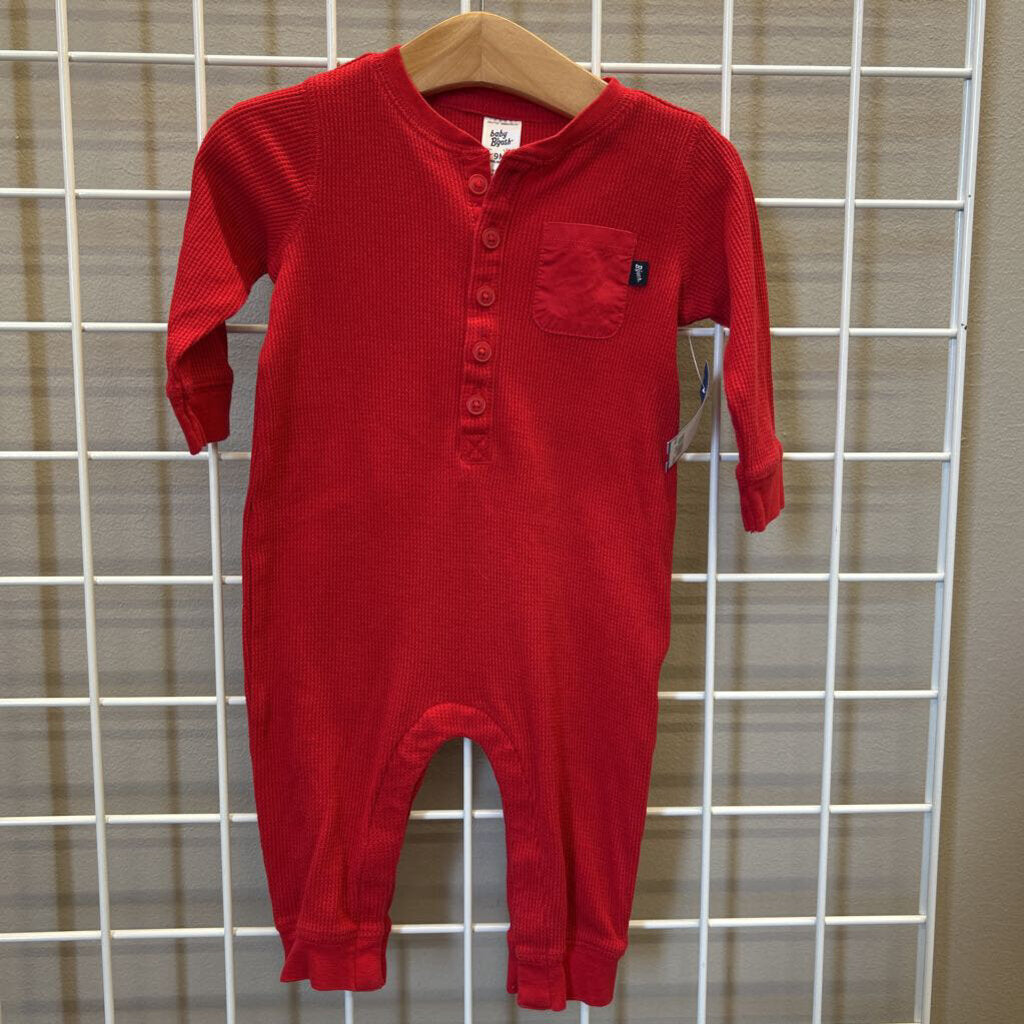 Osh Kosh Jolly LS Thermal Romper - 9m