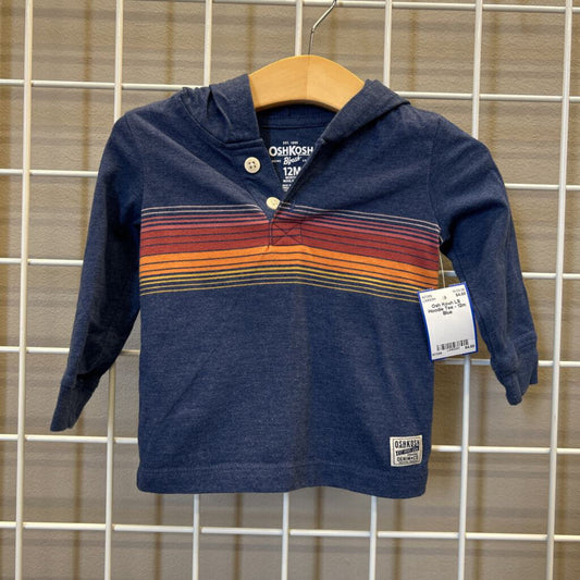 Osh Kosh LS Hoodie Tee - 12m