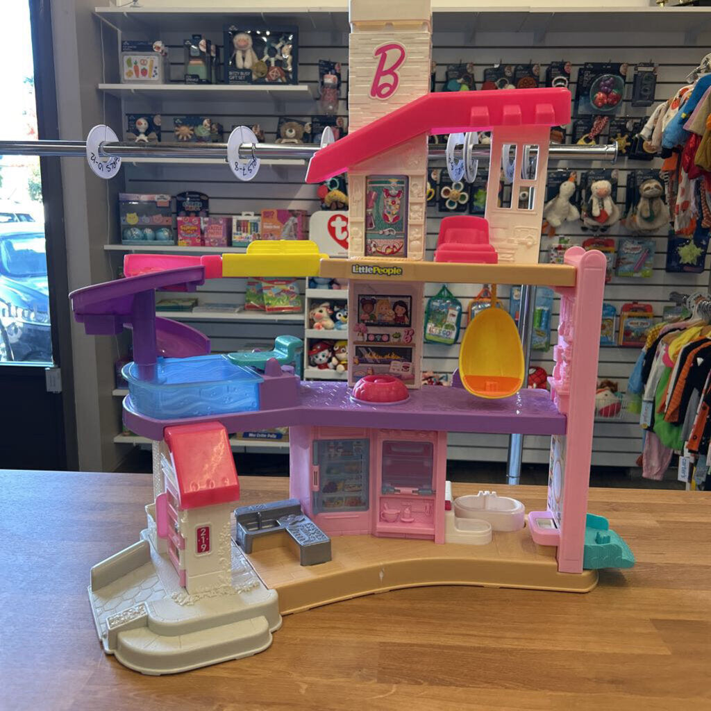 Fisher Price Little People Barbie House (no figures / accessories)