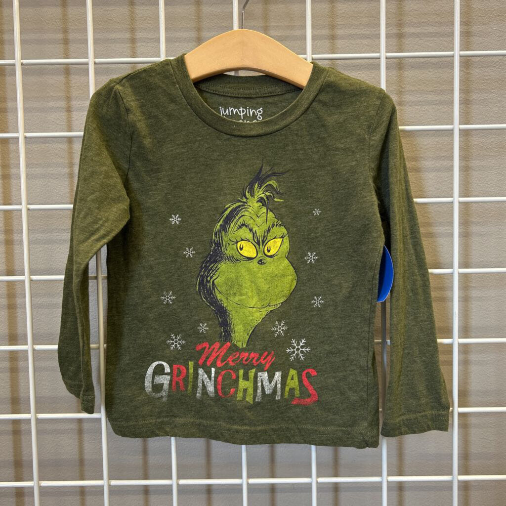 Jumping Beans Grinch LS Tee - 4T