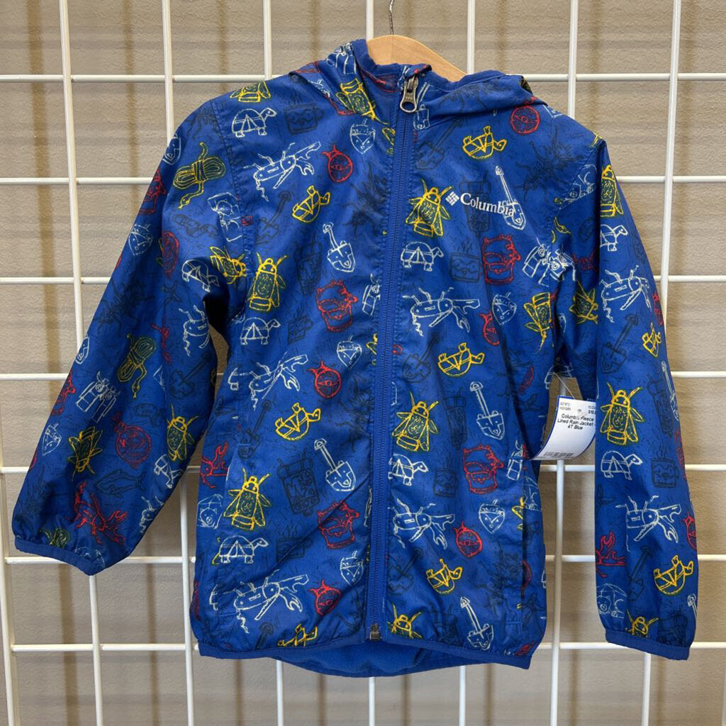 Columbia Fleece Lined Rain Jacket - 4T