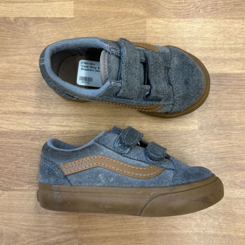 Vans Grey Suede Sneakers (wear) - 6.5
