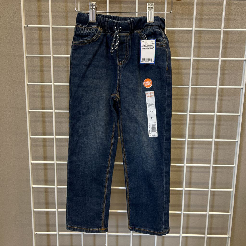NWT Jumping Beans Drawstring Jeans - 4T