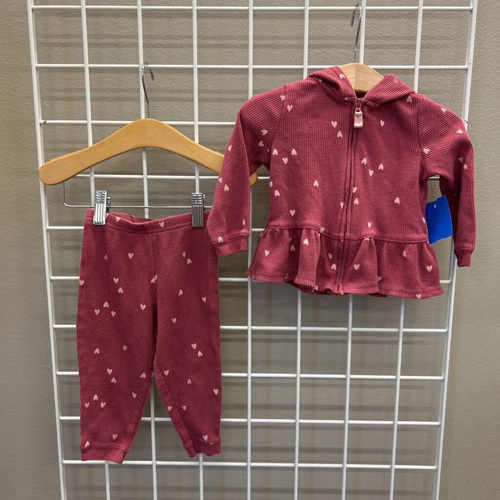 Carter's Thermal Heart Two Pc Set - 12m