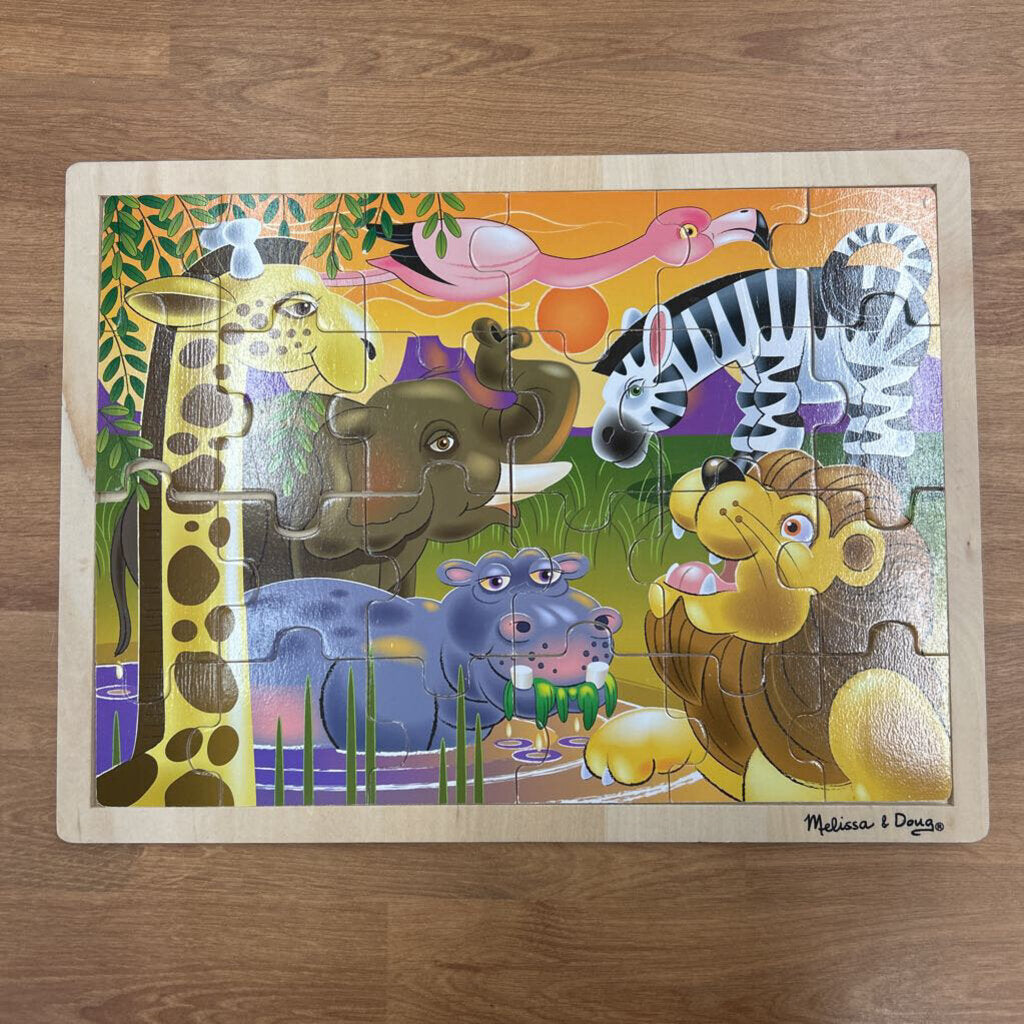 Melissa & Doug Wooden Jigsaw Puzzle - African Plains