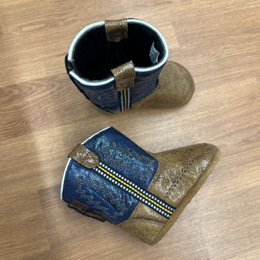 Old West Cowboy Crib Shoes - 2