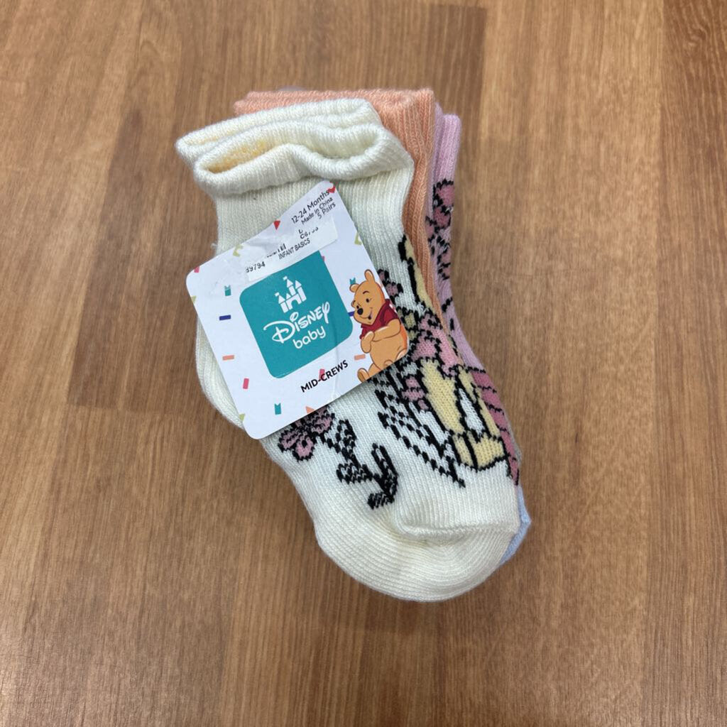 NEW Disney Baby Pooh Sock Set - 12/24m