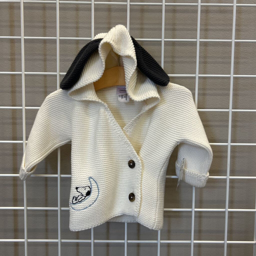 Hanna Andersson Snoppy Cardigan - 6/12m