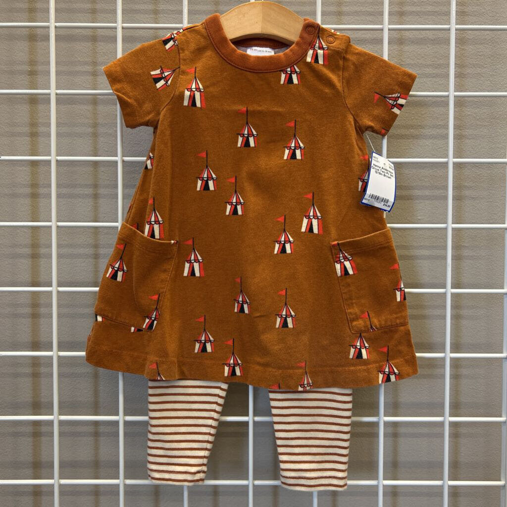 Hanna Andersson Circus Two Pc Set - 12/18m
