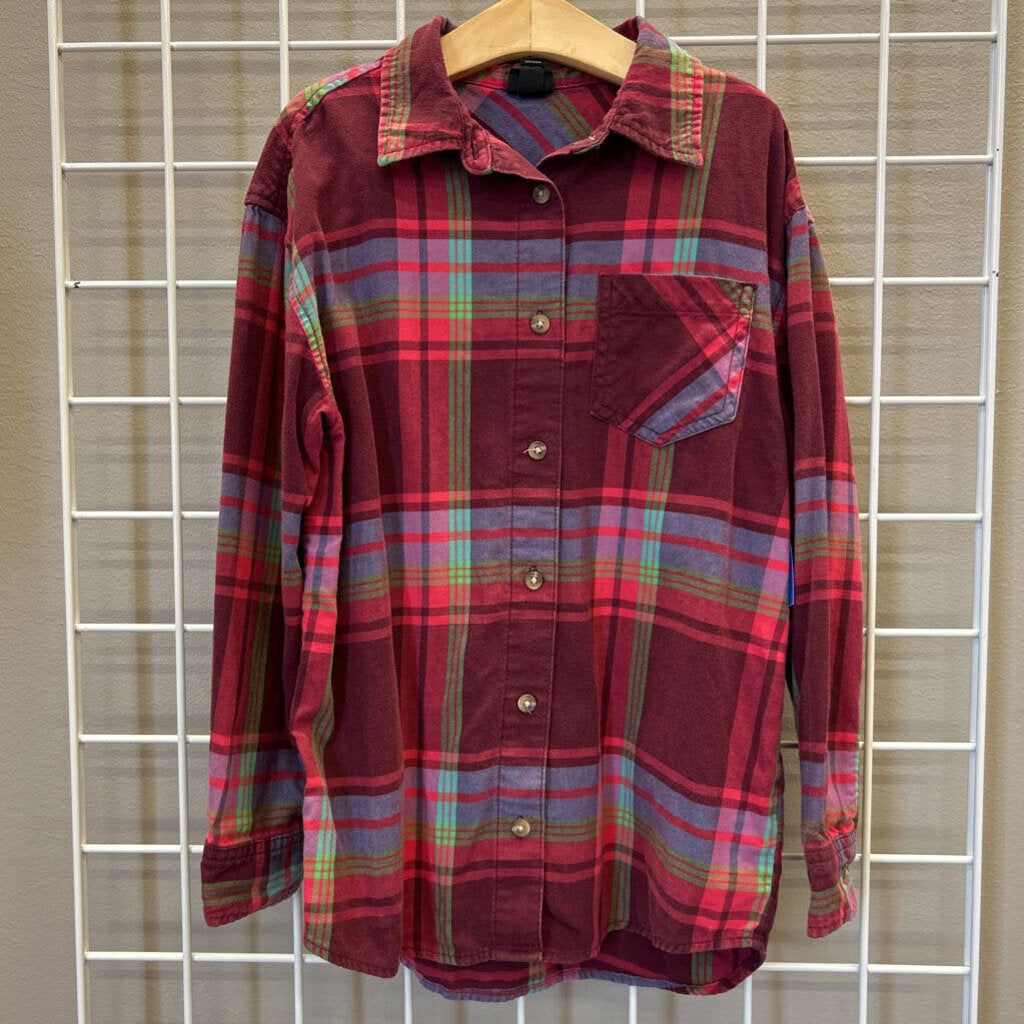 Art Class Plaid LS Button Up - 8