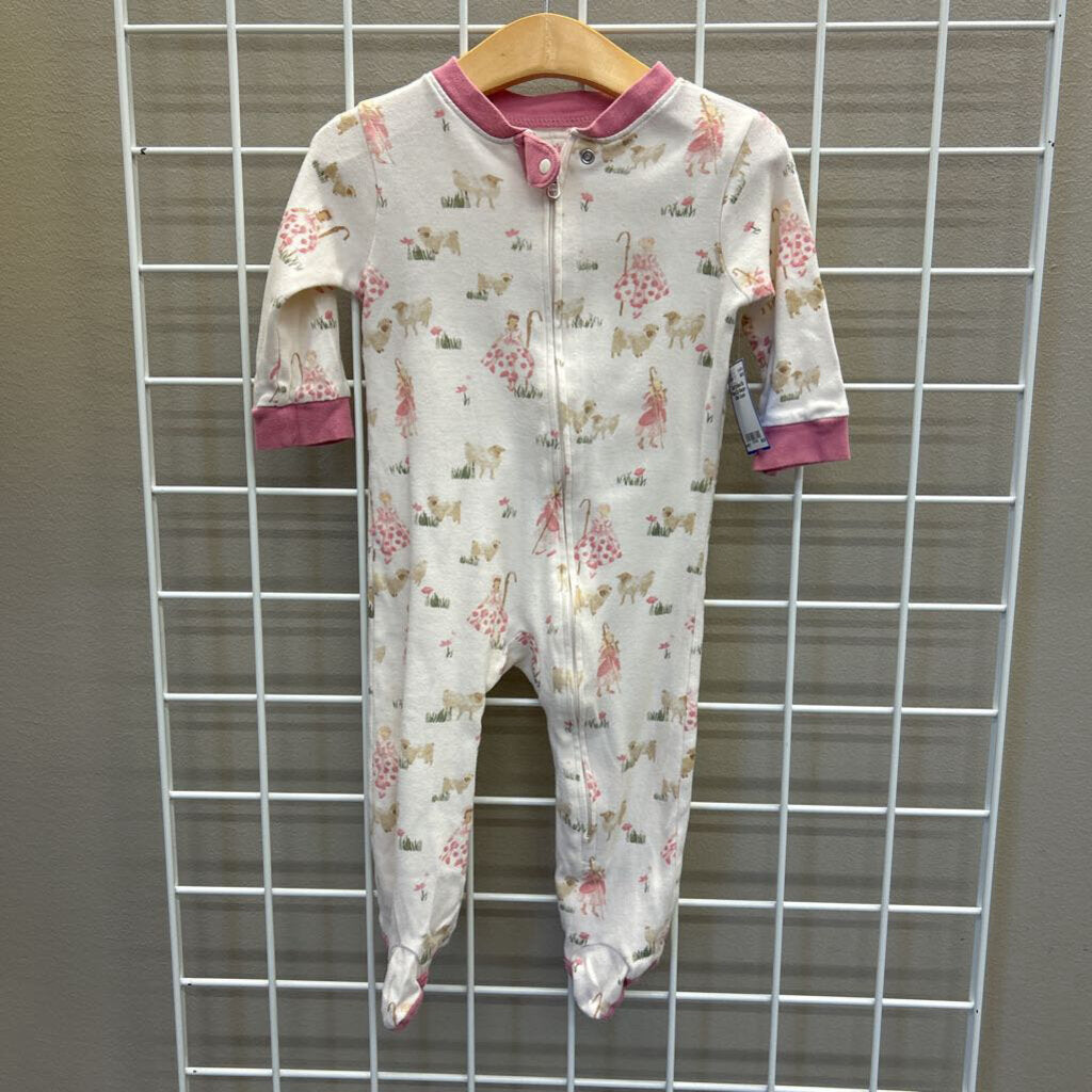 Burt's Bees Bo Peep Zip Sleeper - 6/9m