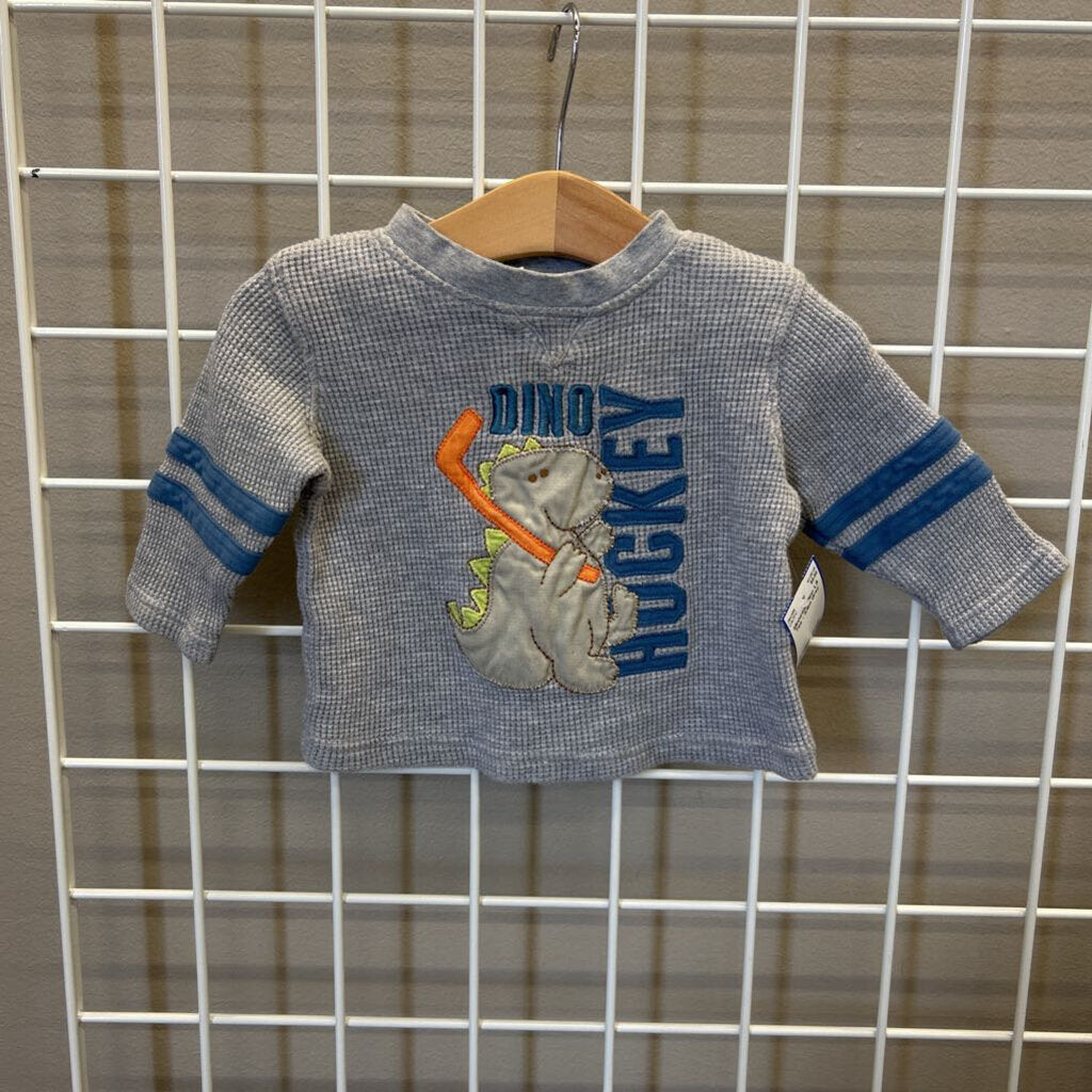 Miniwear Dino LS Tee - 3/6m