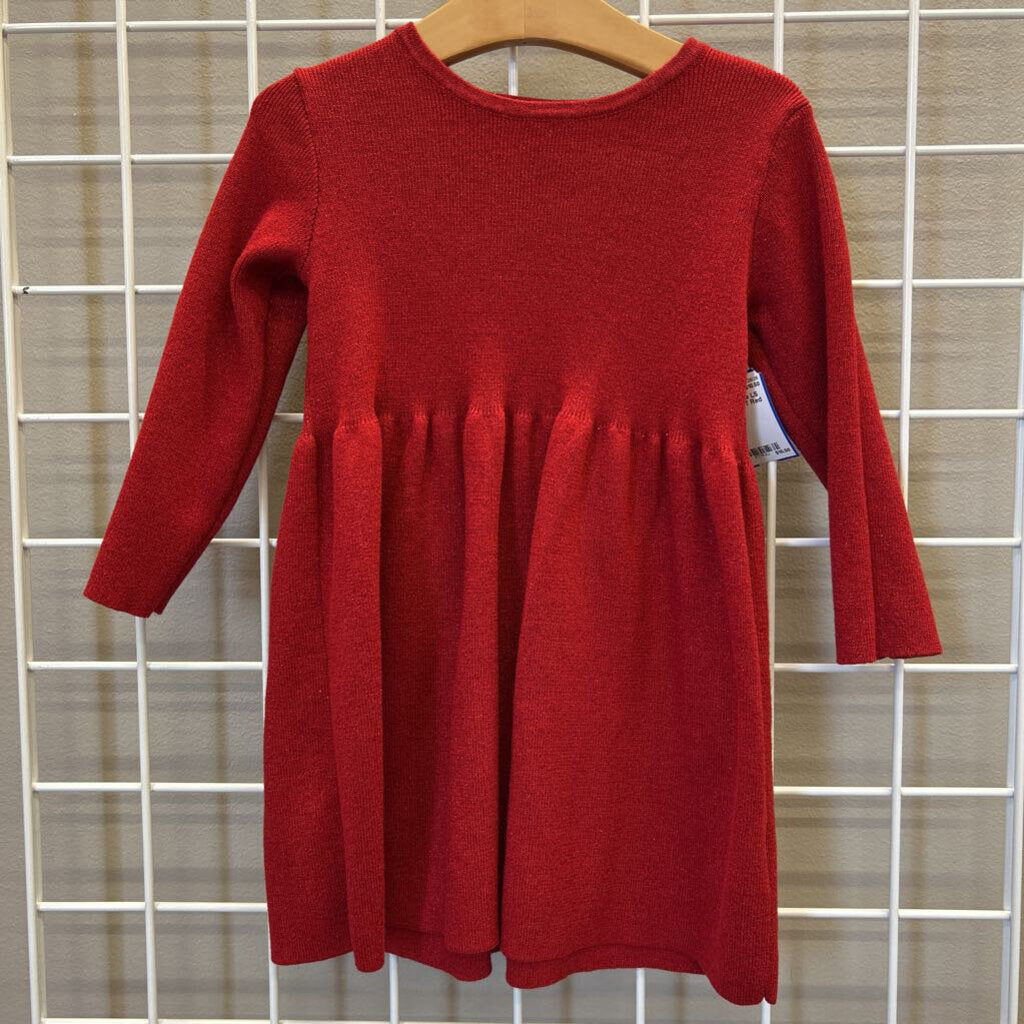 H&M Sparkle LS Dress - 3/4T