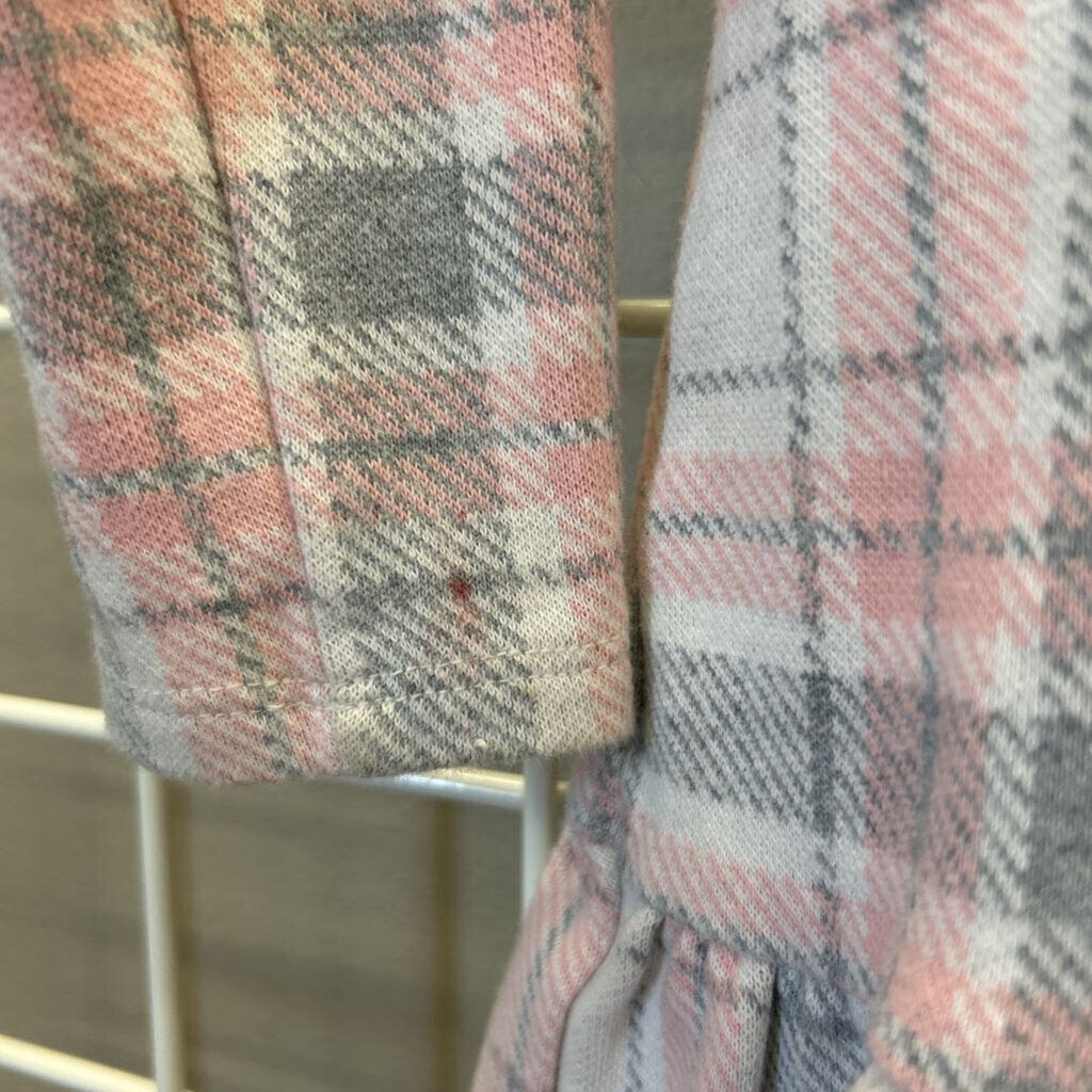 Janie & Jack Plaid Collar LS Dress (mark on sleeve) - 4