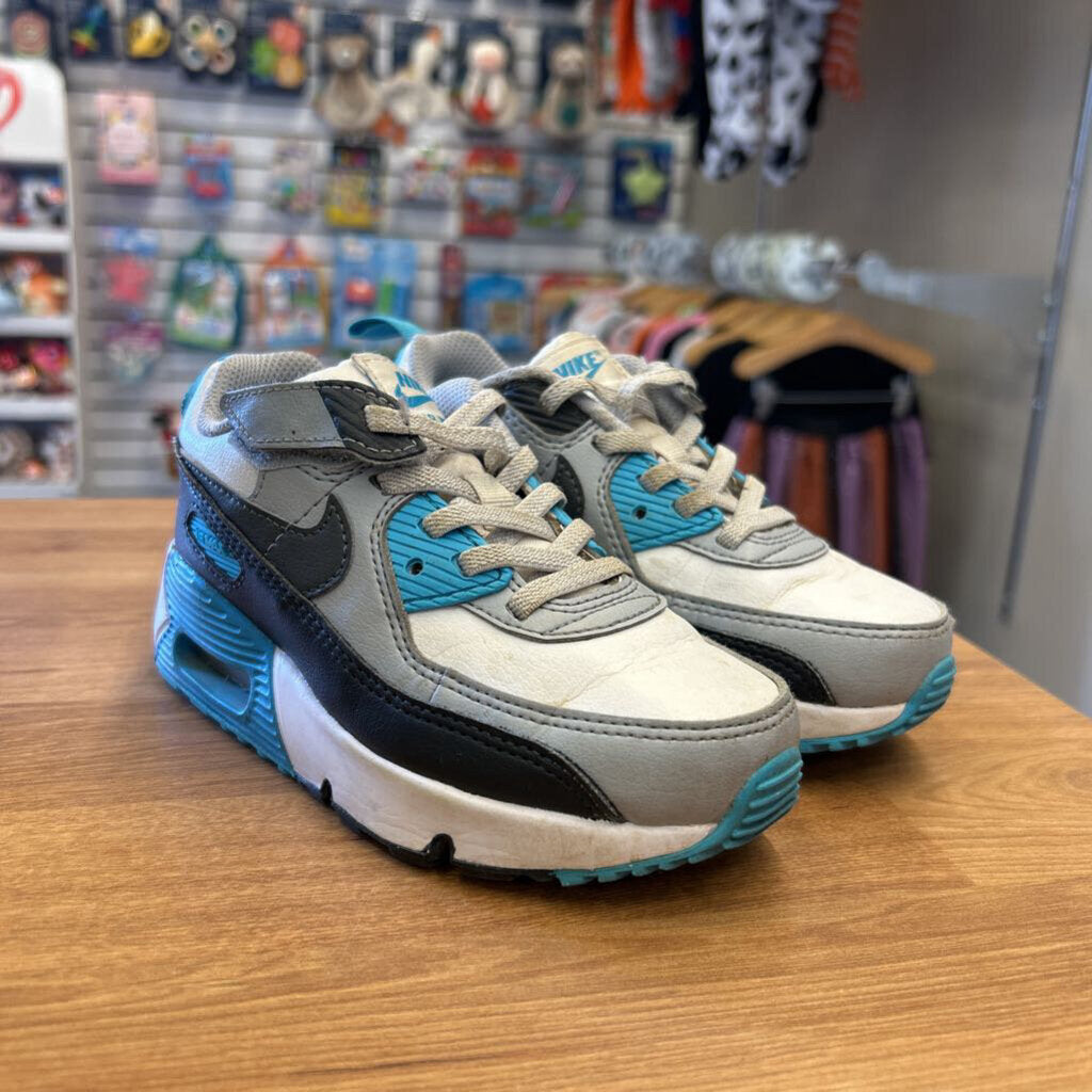 Nike White/Blue Air Max Sneakers (wear) - 11